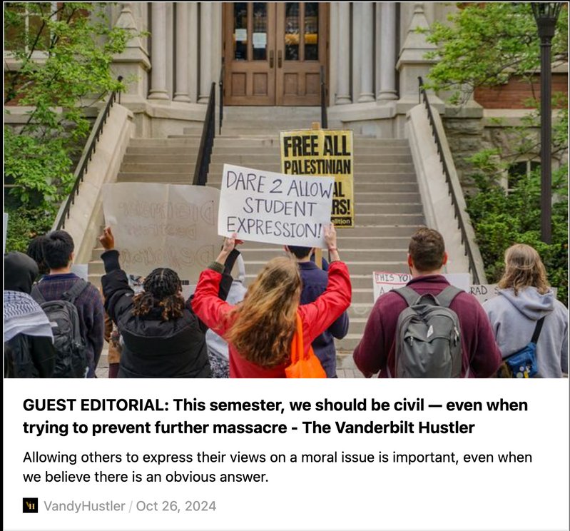 Guest editorial: this semester we should be civil